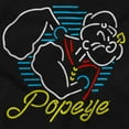 thumbnail image 2 of Popeye Neon Sign Sailor Cartoon Women's T Shirt Ladies Tee Brisco Brands S, 2 of 5