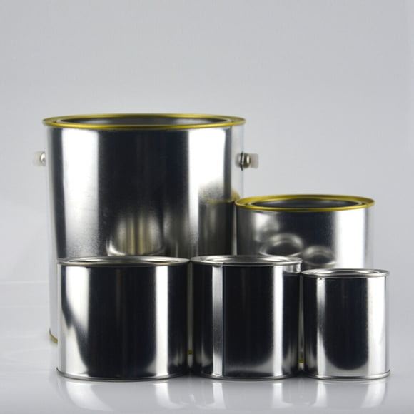 Raindrops 6Pcs Quart Cans With Lids for General Users Factory Use Home Use