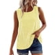 thumbnail image 4 of Camisas Y Tops de Verano de Mujer Cuello Redondo Camisa sin Mangas de Rayas Tela Cómoda Casual para Citas, Ocasional, Fiesta, Playa, Trabajo, 4 of 8