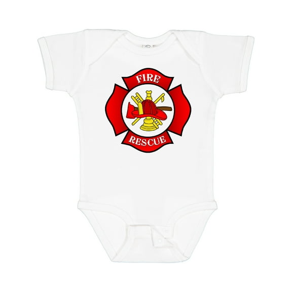 Inktastic Maltese Cross Firefighter Boys or Girls Baby Bodysuit