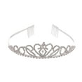 thumbnail image 2 of 2 Count Hair Jewelry Women Accessories Shiny Crown Miss Bride, 2 of 8