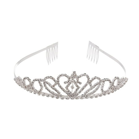 

Fashion Love Heart Tiara Crowns Wedding Brides Rhinestone Crowns Jewelry Headwear Hair Accessory HG044