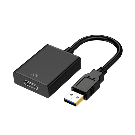 USB to HDMI Adapter,USB 3.0 to HDMI 1080P Video Converter for PC Laptop Projector HDTV Compatible with Windows 7/8/8.1/10[Mc OS not Supported]