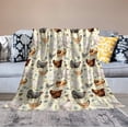 thumbnail image 2 of Hen Chicken and Rooster Family Throw Blanket Gifts for Chicken Lovers Warm Ultra-Soft Micro Fleece Blanket for Bed Couch Living Room 60"x50", 2 of 6