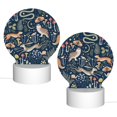 thumbnail image 2 of Pofeuu Retro Forest Animals Print LED Christmas Night Light Lamp Base Gift DIY 3D Clear Acrylic Blank Engrave Sheets for Room Cafe Bar Birthday Party Decoration, 2 of 9