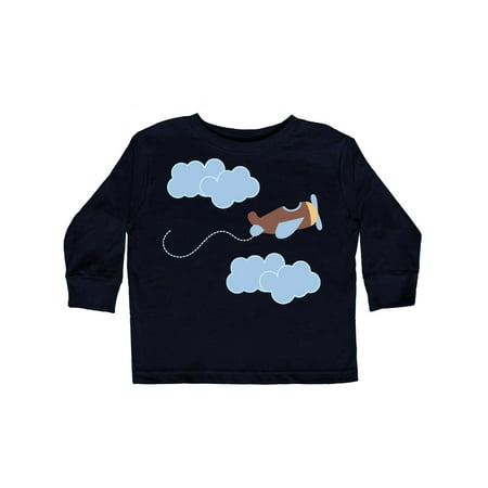 

Inktastic Boys Airplane Pilot Gift Toddler Boy Girl Long Sleeve T-Shirt