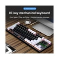 thumbnail image 2 of K550 Wired Keyboard Sensitive Non-delayed Ergonomic 87 Keys USB Gaming Mechanical Keyboard for Office - E, 2 of 5