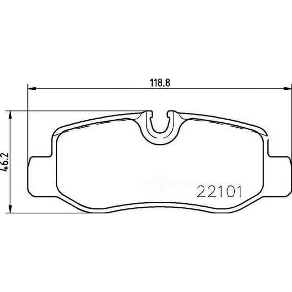HELLA 355021761 OE Formulated Low-Metallic Disc Brake Pad Set