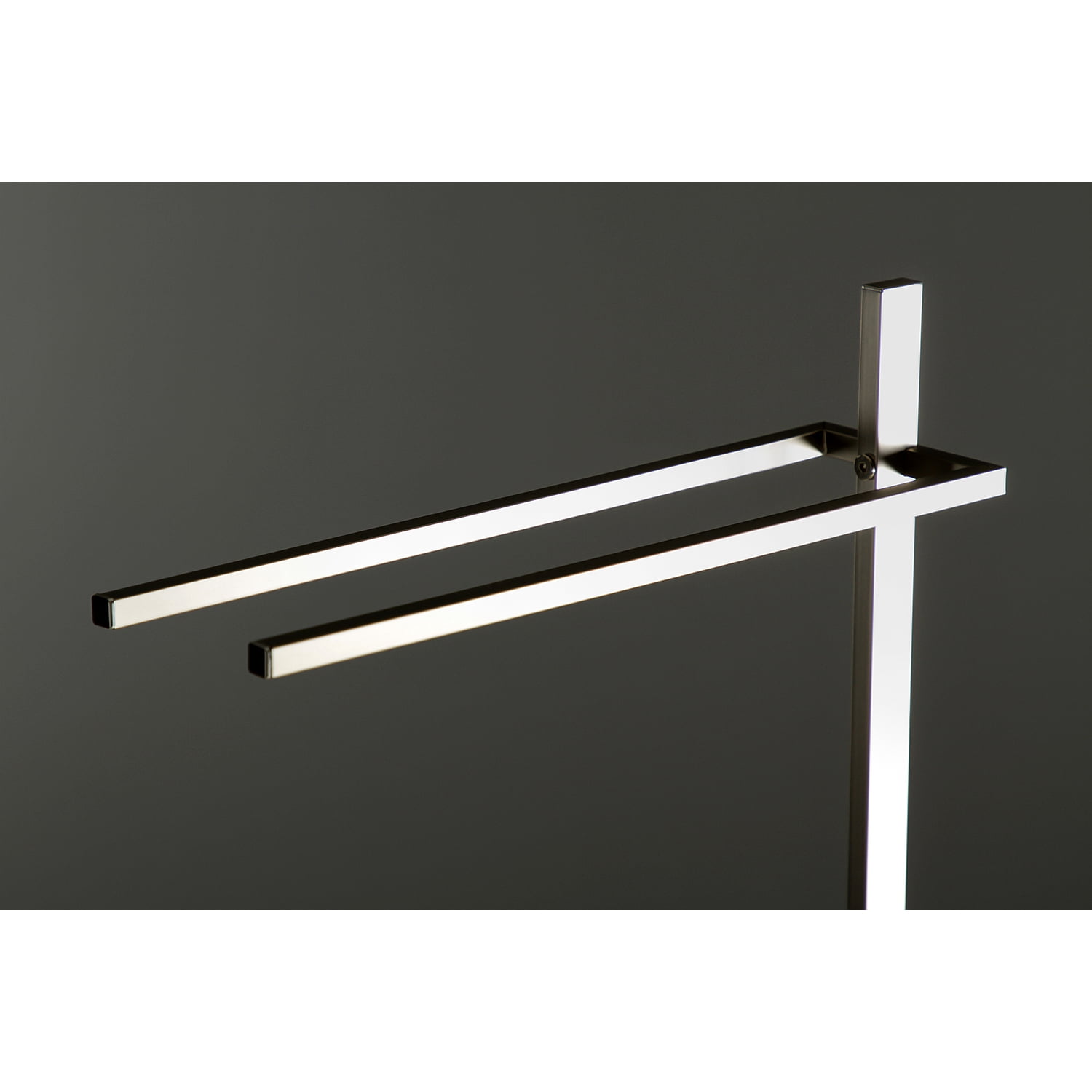 Kingston Brass SCC8608 Modern Edenscape Pedestal Dual Towel Rack - Brushed Nickel
