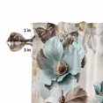 thumbnail image 5 of Kitchen Curtains 54 Inches length, Retro Mallow Flowers Window Treatment Curtain Drapes, Spring Floral Butterfly Elegant Thermal Insulated Drapes for Basement Hotel RV, 42"x54", 2 Panels, 5 of 7