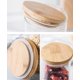 thumbnail image 4 of Tapas decorativas de bambú, tapa creativa de madera de silicona a prueba de polvo para taza, 4 piezas (10 cm/3,94 ''), 4 of 5