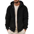 thumbnail image 2 of Bainana Zip Up Hoodies For Mens Long Sleeve Soft Zipper Hoody Solid Color Hooded Shirts Party Wear Fall Outfit Size M, 2 of 7