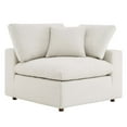thumbnail image 4 of Modway Commix Upholstered Boucle Fabric Corner Chair in Ivory, 4 of 8