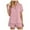 Pink, variant on felwors 100% Cotton Pajamas for Women 2 Piece PJ Set Button-Down Soft Knit Short Sleeve Summer Sleepwear Loungewear Pink, XXL