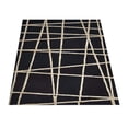 thumbnail image 5 of Rugsotic Carpets Hand Tufted Wool Eco-Friendly Area Rugs - 8'x11', Rectangle, Black, Modern Contemporary Design, High Pile Handmade Anti Skid Rugs for Living Room, Bed Room (K02001), 5 of 5