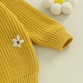 thumbnail image 5 of Okbabeha Baby Girl Floral Sweater Toddler Sweaters Long Sleeve Knit Sweater Crewneck Sweatshirt Newborn Infant Fall, 5 of 7