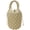beige, variant on Woven Women Handbag Female Straw Mesh Bag Summer Beach Bags Handmade Bucket Net Bag Rattan Knitte -handle Tote