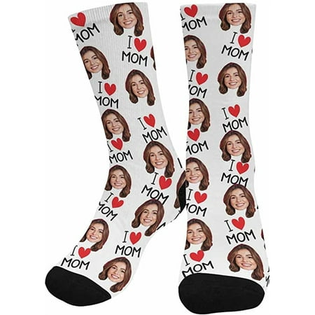 

Custom Face Socks Personalized Socks with Photo Customized Unisex Funny Crew Sock Gifts for Men Women