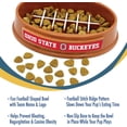 thumbnail image 5 of Pets First NCAA Ohio State Buckeyes Super-Bowl Slow Feeder Bowl for Dogs and Cats with Non-Slip Mat, 5 of 7