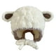 thumbnail image 1 of 1 gorro de invierno para bebé, adorable gorro de peluche decorativo con forma de corderito., 1 of 8