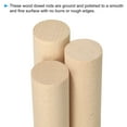 thumbnail image 3 of Unique Bargains 1-3/8 x 4 Inch Dowel Rods Wood Sticks Unfinished Wooden Dowel Rods Round Dowels Sticks 10 Pcs, 3 of 6