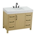 thumbnail image 6 of Elegant Kitchen and Bath 42 inch Single Bathroom Vanity In Honey Brown, 6 of 10
