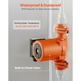thumbnail image 5 of VEVOR F-0011-BF4-J Cast Iron Circulator Pump, 33 GPM, AC 120V 33 ft Hot Water Recirculating Circulation Pump, 1-1/4 in Flange Connection, 3-Speed Adjustment, Quiet Operation, for Home Heating System, 5 of 9