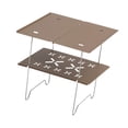 thumbnail image 5 of colaxi Folding Table Camping Table Lightweight Desk Camping Furniture Steel Small Tea Table Outdoor Table for BBQ Backpacking Picnic Khaki, 5 of 10