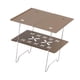 thumbnail image 4 of Mesa de camping mini mesa plegable de acero mesa pequeña plegable mesa de camping portátil Caqui, 4 of 9