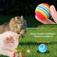 thumbnail image 3 of Automatic Interactive Cat Toy Ball - 2 Modes, Rechargeable, Rainbow Design - for Indoor Exercise/Teasing, Kittens/Adult Cats, USB Charging, 3 of 5