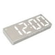 thumbnail image 5 of Reloj despertador digital Bling Bling con pantalla de temperatura y espejo LED color blanco, 5 of 12