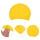 thumbnail image 3 of Gorro de natación impermeable de silicona con relieve amarillo de 1 pieza, 3 of 5
