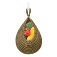 thumbnail image 3 of Blaxill Home Decor, Fruit Storage, Hanging Basket, Kitchen Organization, Handwoven Natural Yarn, Dining Room, 3 of 8