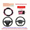 thumbnail image 3 of PU Carbon Fiber Leather Car Steering Wheel Cover without Inner Ring Suitable for 14.5-15 Inches of Automotive Supplies, 3 of 10