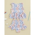 thumbnail image 4 of Nygoyerh 4th of July Little Girls Split Swimsuits Star Print Sleeveless Ruffled Tank Tops with Swim Shorts 2Pcs Toddler Kids Cute Summer Bathing Suits 18M 24M 3T 4T 5T 6T, 4 of 8