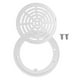 thumbnail image 2 of 8Inch Pool Main Drain Cover the Top Grate Bottom Mounting Plates White Replacement Pool Drain Cover, 2 of 5
