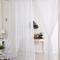 thumbnail image 4 of 2 Panels Plain Voile Curtain Panel Eyelet Ring Slot Top Net Curtains Home Decor, 4 of 5