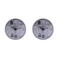 thumbnail image 1 of maskred Compact Wall Clock with Powerful Suction Cup Water Resistant for Bathroom Kitchen White 75 x 35mm 2Set, 1 of 6
