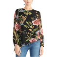 thumbnail image 1 of Rachel Roy Blusa asimétrica Susana para mujer negra M Rachel Roy Pullover, 1 of 1
