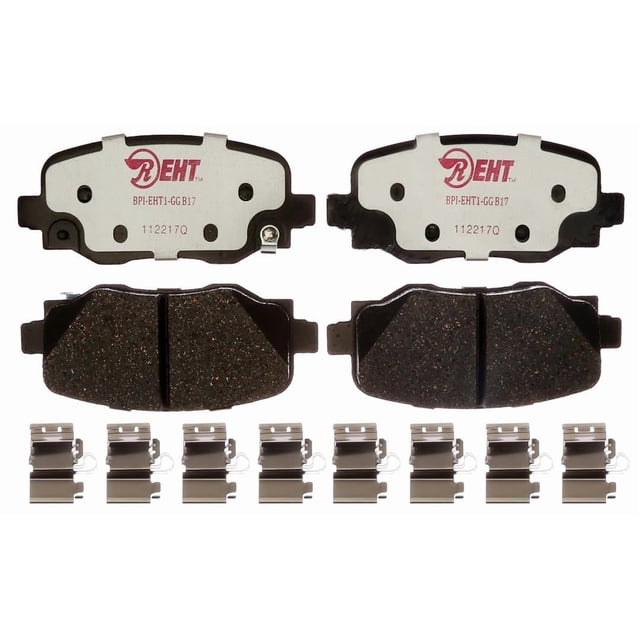 Raybestos Brakes Brake Pad EHT1809H Element3; OE Replacement; Hybrid Technology; Includes Mounting Hardware