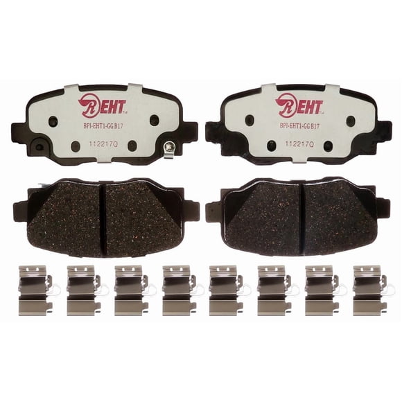 Raybestos Brakes Brake Pad EHT1809H Element3; OE Replacement; Hybrid Technology; Includes Mounting Hardware