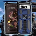 thumbnail image 2 of Cass Creations Case Compatible for Google Pixel 7, Military Grade Armor Case Hybrid Kickstand Phone Cover - Blue, 2 of 4