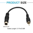 thumbnail image 2 of Cable S Video Uxcell 0.56ft, Adaptador Convertidor de 4 Pines S-Video Macho a RCA Macho para Receptor de TV Monitor, 2 of 5