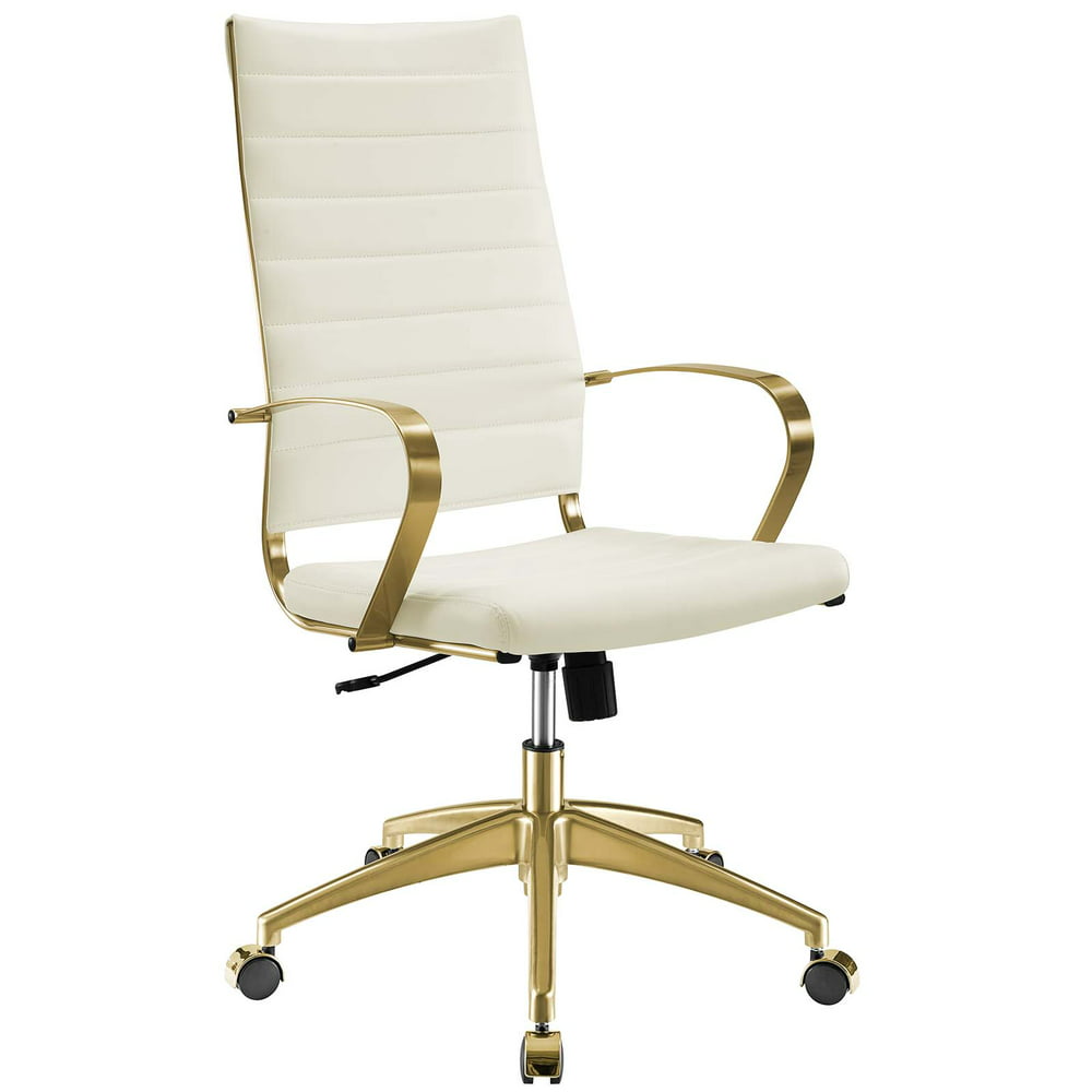 Gold Stainless Steel Highback Office Chair, Gold White - Walmart.com