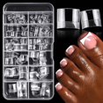 thumbnail image 1 of Puntas de gel suave para uñas Fake Toenail LuckForever, 240 unidades, transparentes, 1 of 4