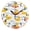 Black, variant on Duck Pattern Wall Clock 10in Round Artistic Oil Painting Home Decor Desk Table Clock