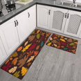 thumbnail image 3 of 2 Pieces Of Kitchen Rugs and Mats Non Skid Washable Happy Halloween (13) Kitchen Mat,Floor Cushion Waterproof Rug,Rubber Backed Area Rugs for Laundry 47*17+30*17, 3 of 7