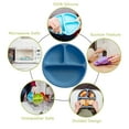 thumbnail image 4 of 2Blue Round Suction Plates for Baby and Toddlers - 100% Silicon Set 1/3 Pcs (Red-Blue-Green), 4 of 6