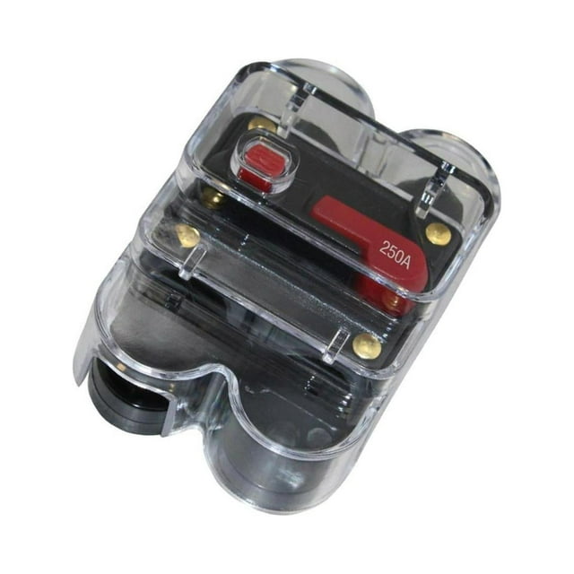 Xingzhi Practical DC 12V Car Auto Audio Radio Circuit Breaker Fuse for Seamless Installation Black 250A 1Set