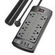 thumbnail image 1 of Protector contra sobretensiones, Power Strip Nuetsa, 8 salidas y 4 puertos USB, 1 of 5